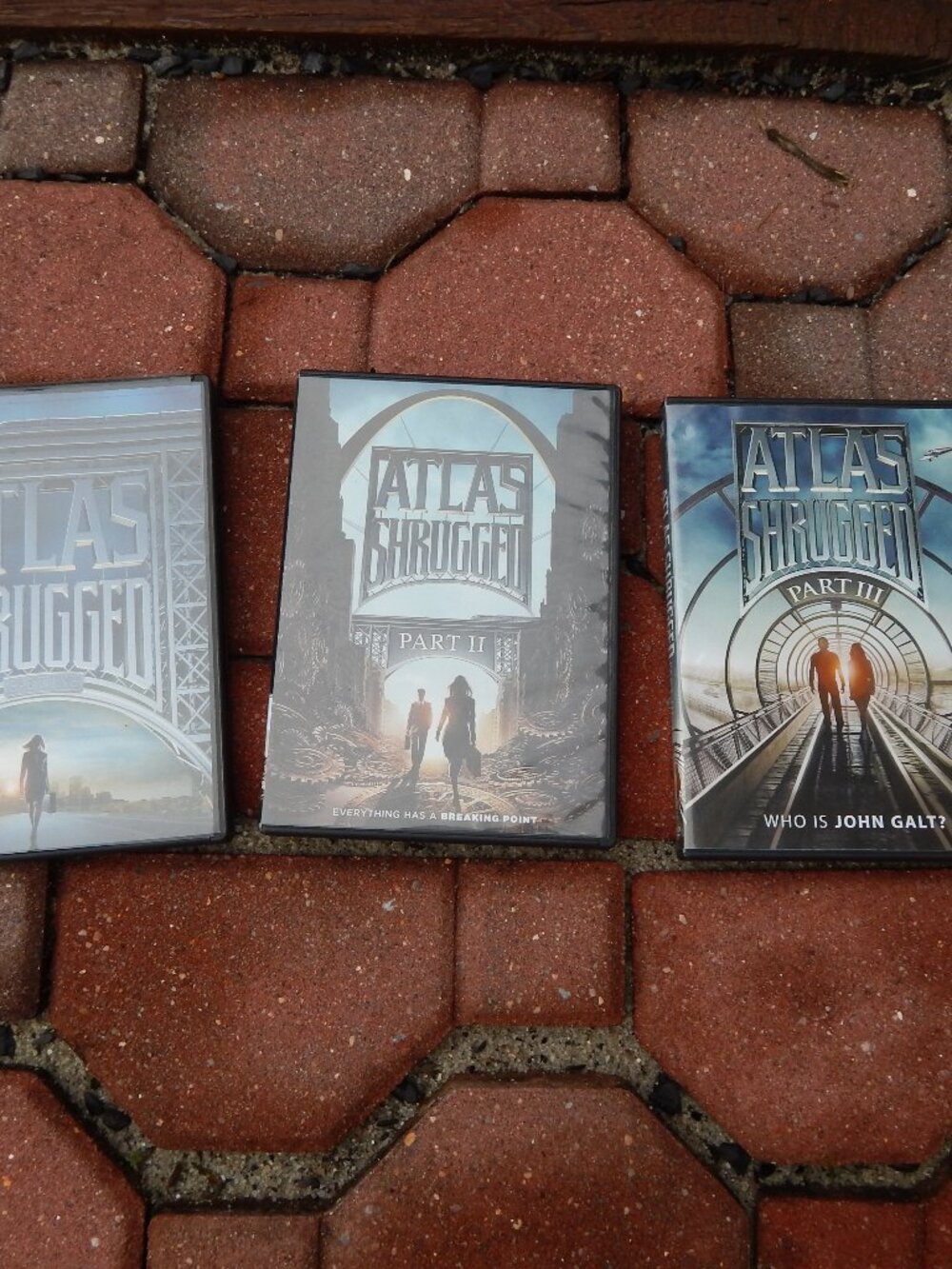 Atlas Shrugged Part I, II, and III Trilogy (DVD) Very Good Condition
